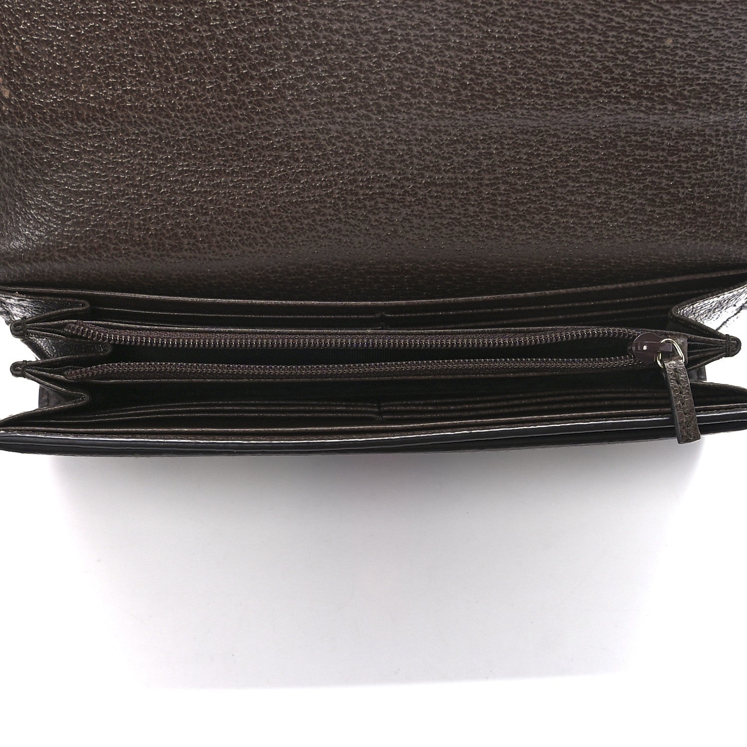 Gucci GG Supreme Monogram Web Ophidia Continental Wallet Brown 4 of 11