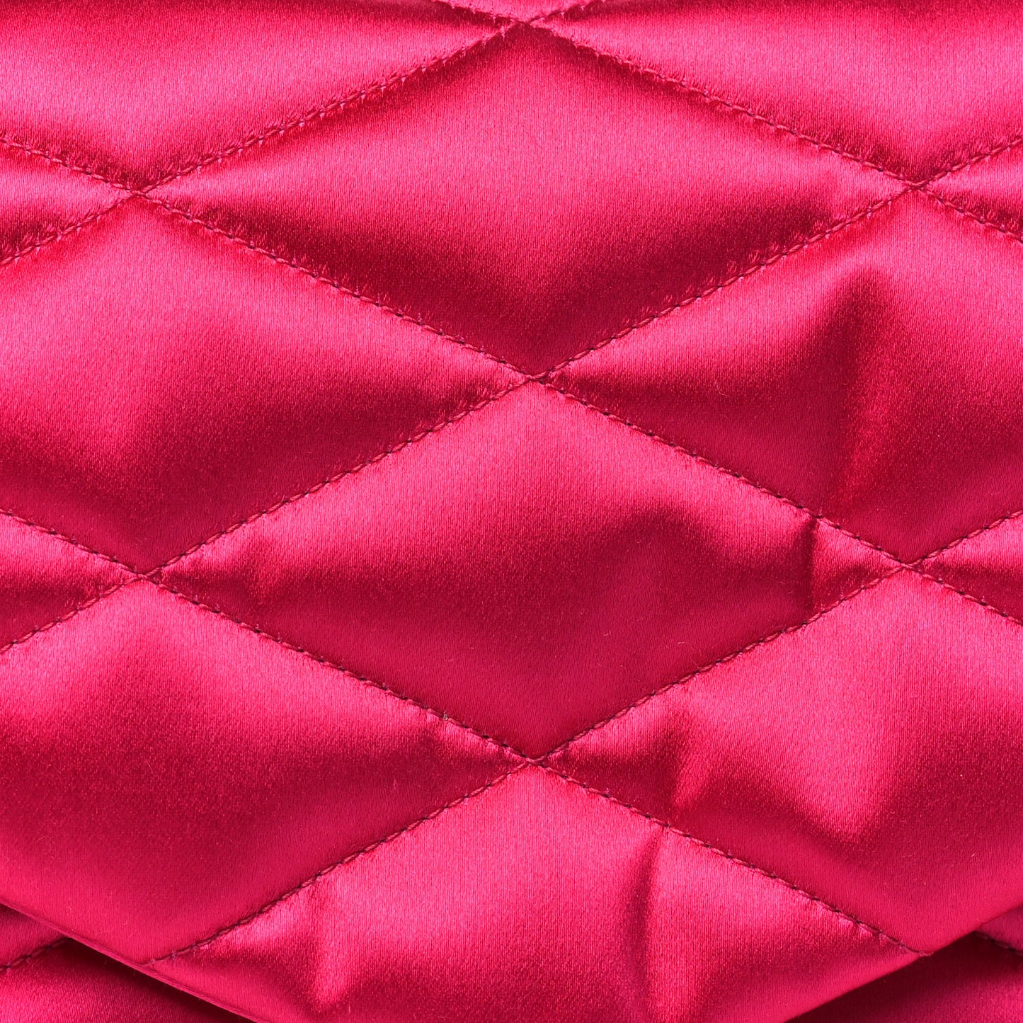 Satin Quilted Sade Puffer Envelope Clutch Bubblegum