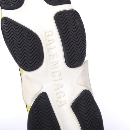 Balenciaga Fabric Mesh Womens Triple S Sneakers 42 Black Yellow 6 of 9