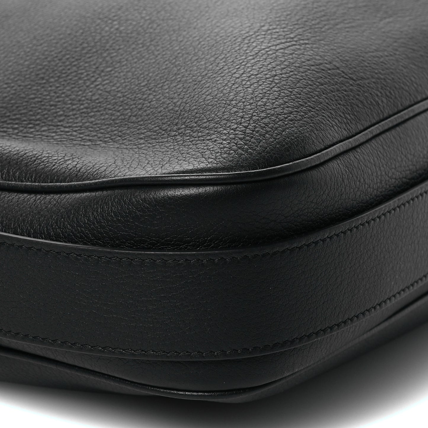 Supple Calfskin Large Romy Shoulder Bag Black