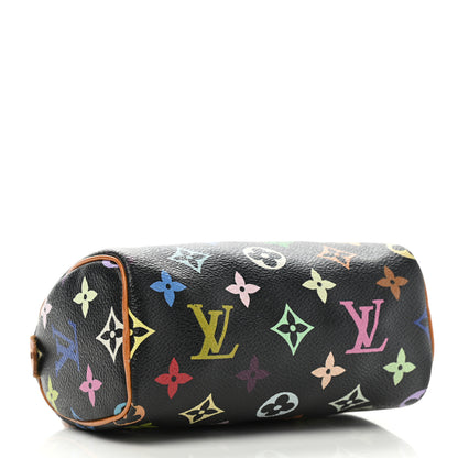 Louis Vuitton Monogram Multicolor Mini Sac HL Speedy Black 4 of 6