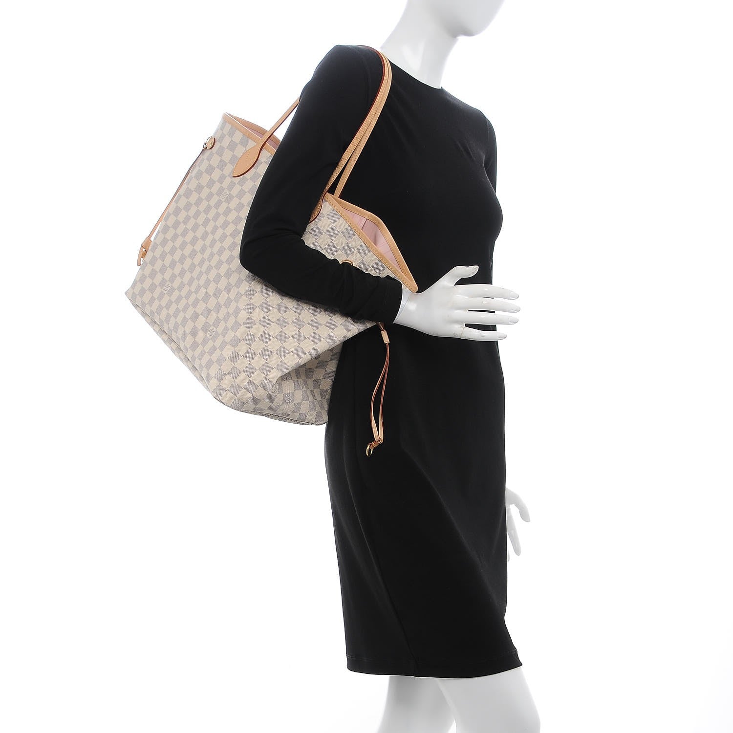 Louis Vuitton Damier Azur Neo Neverfull GM Rose Ballerine 2 of 8