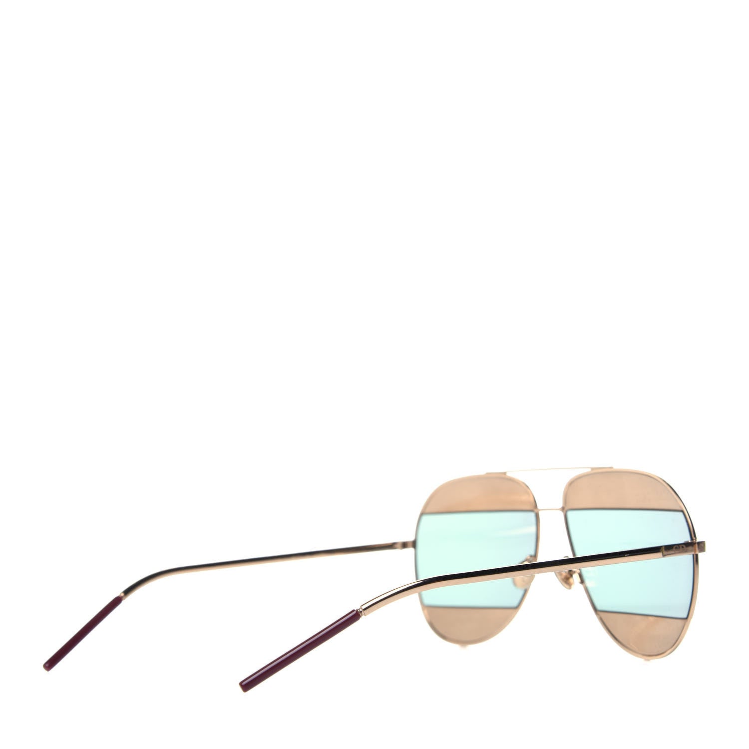 Christian Dior Split 1 Aviator Sunglasses Gold 4 of 7