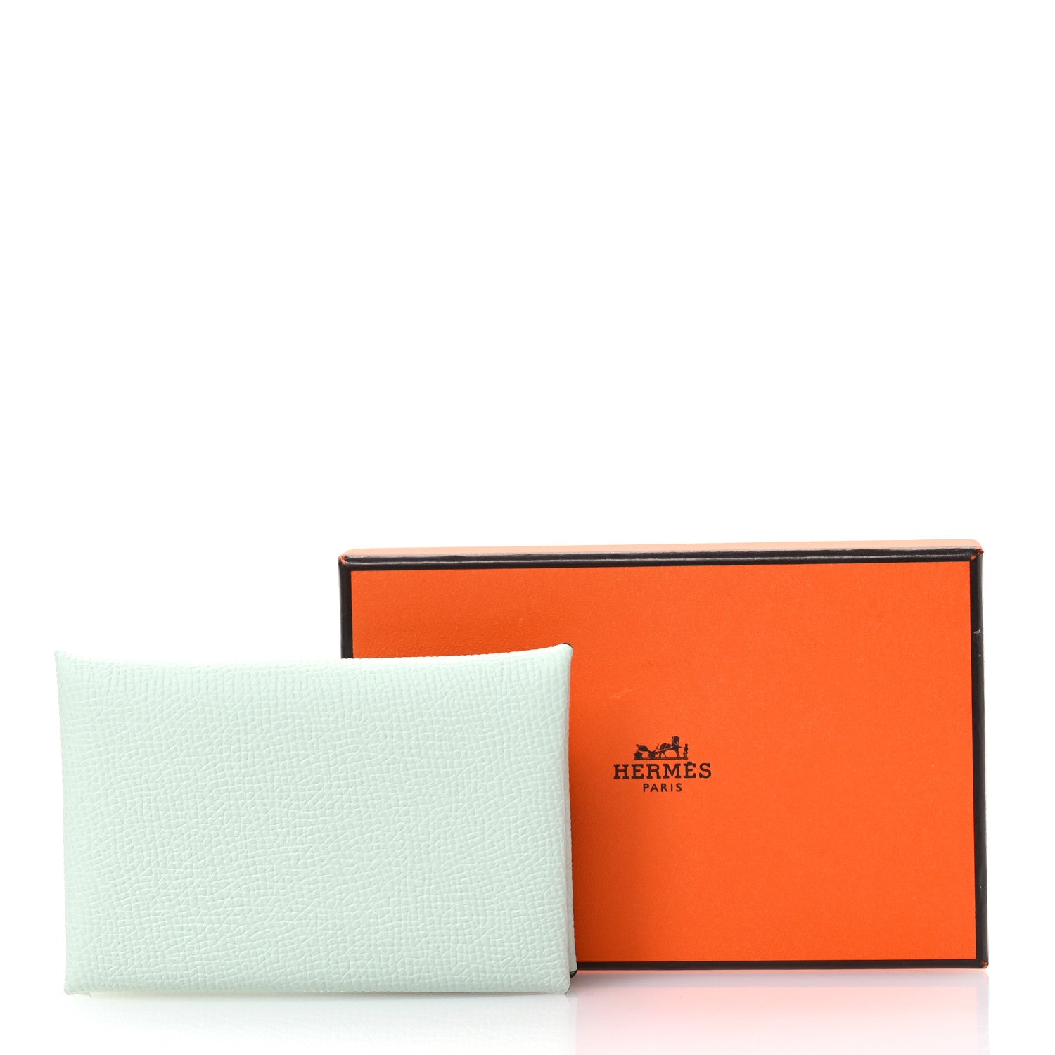 Hermes Epsom Calvi Card Case Vert Peppermint 8 of 8