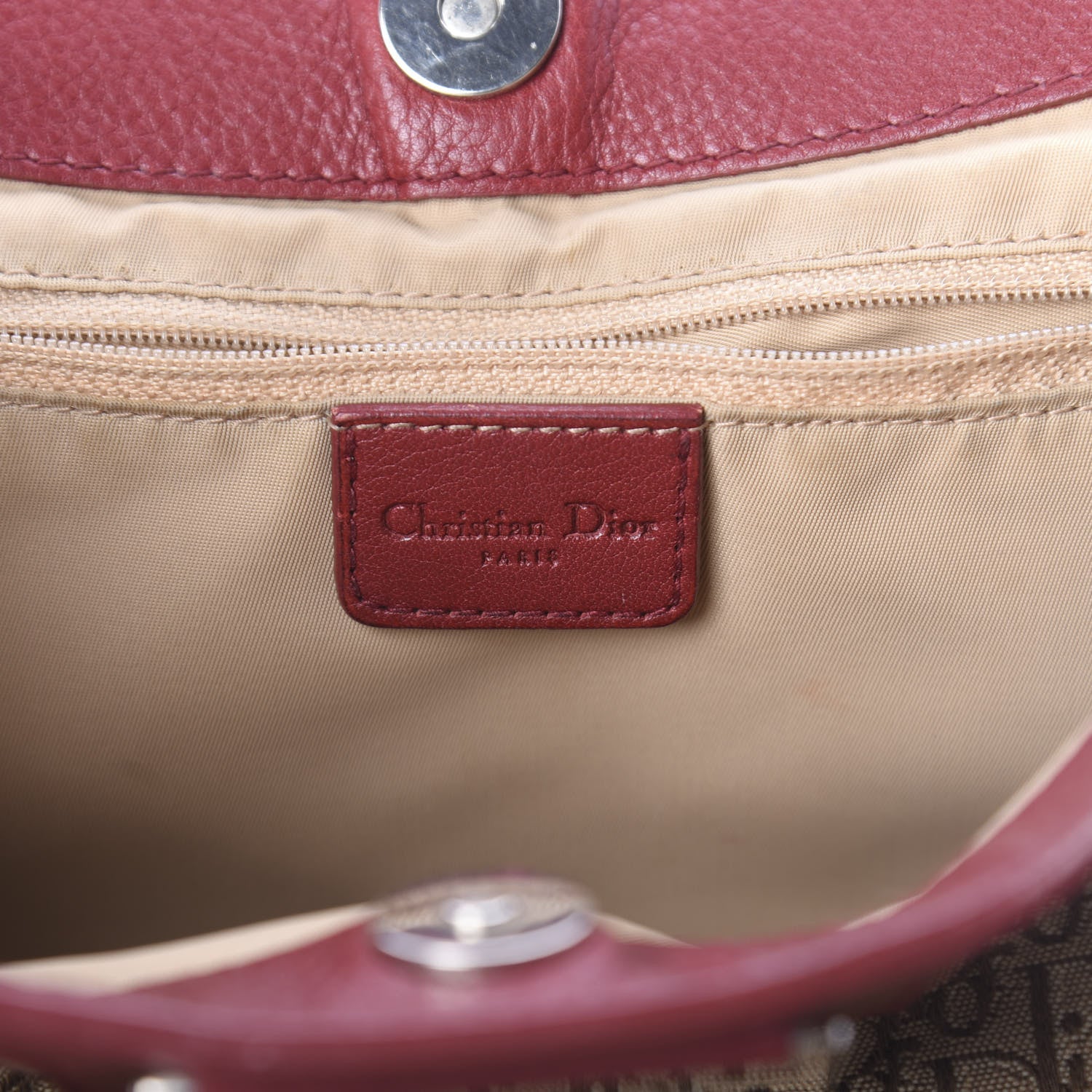 Christian Dior Diorissimo Shoulder Bag Red 6 of 9