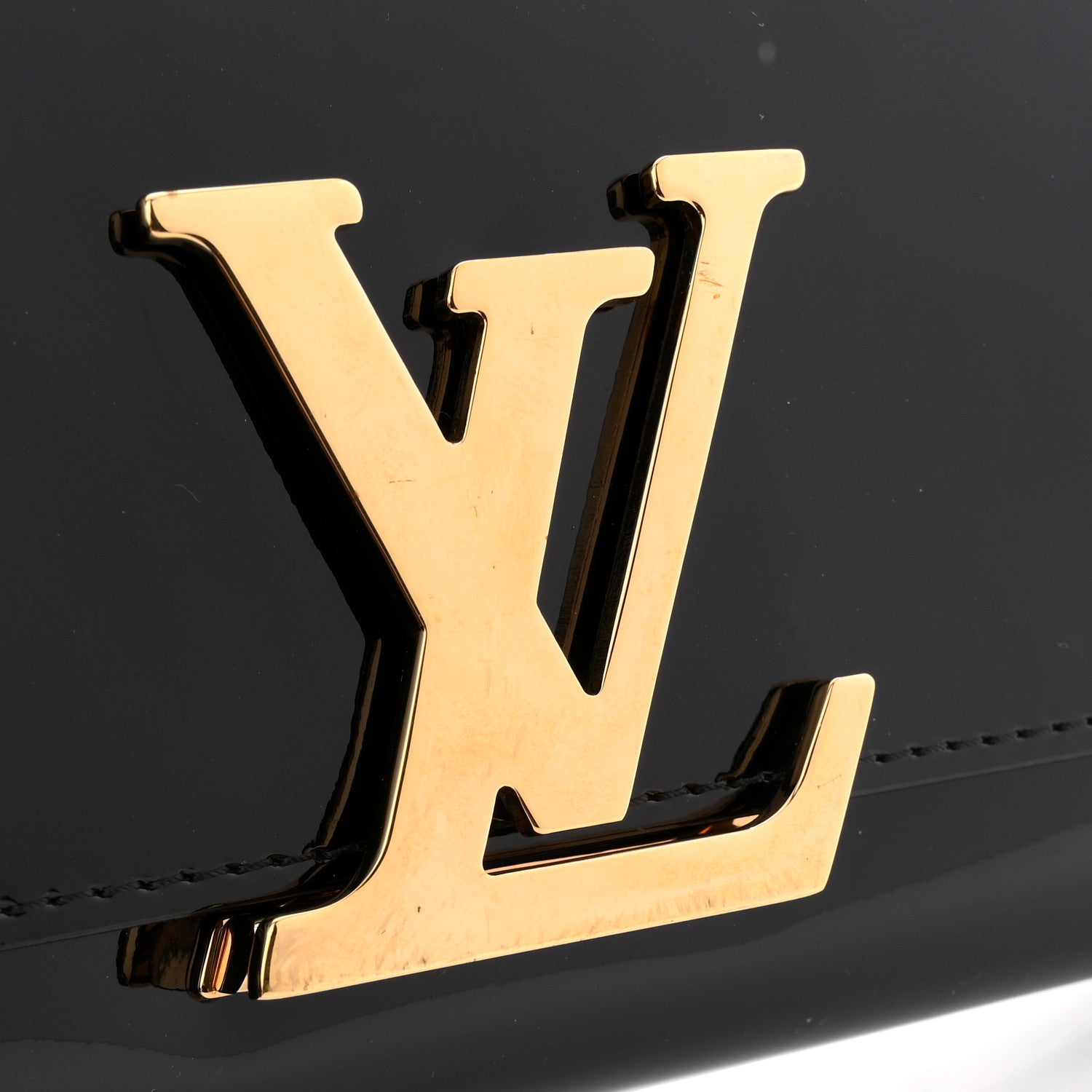 Louis Vuitton Patent Louise Clutch Black 10 of 10