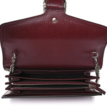 Gucci Dollar Calfskin Crystal Mini Dionysus Chain Wallet Vintage Bordeaux 5 of 9