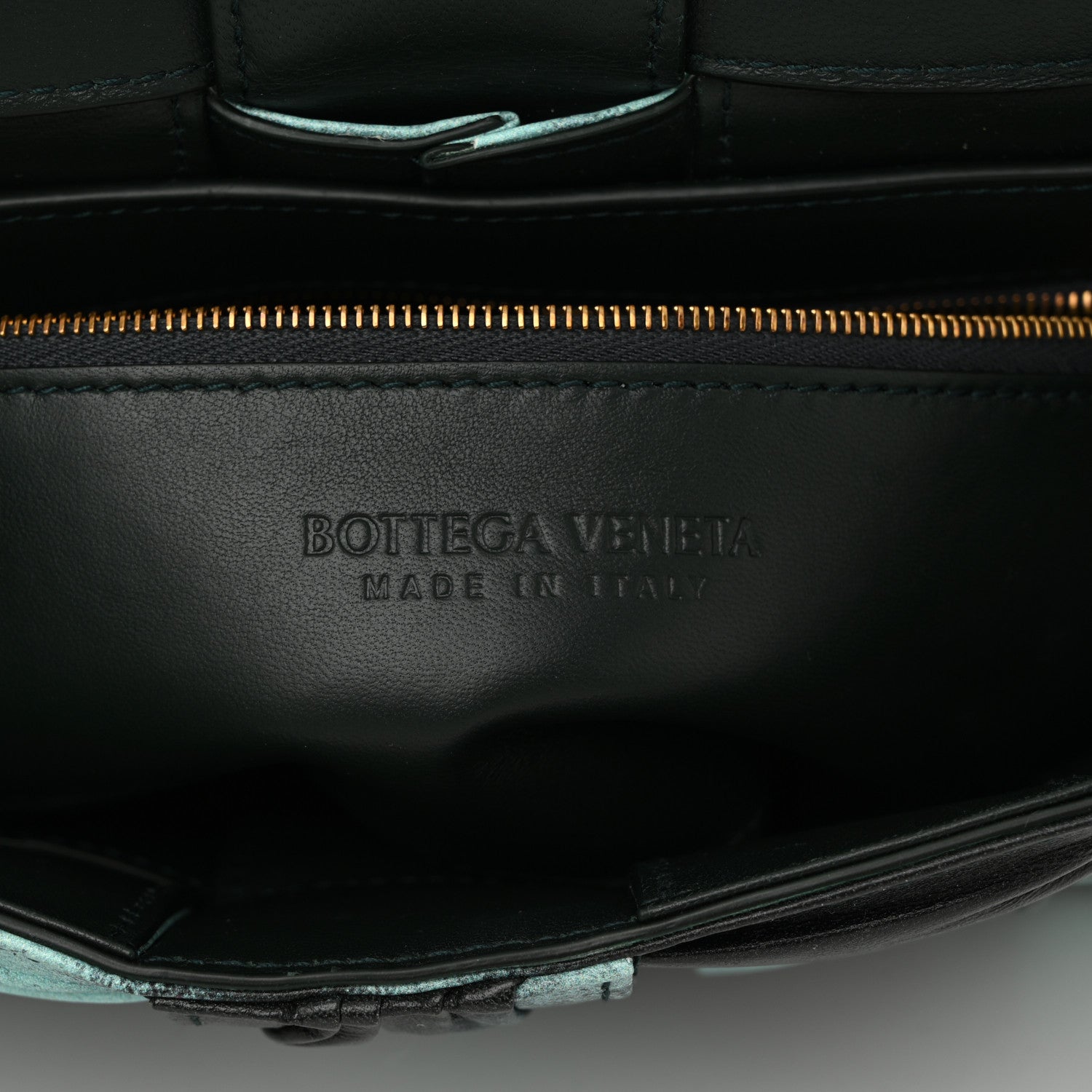 Bottega Veneta Foulard Tie Dye Maxi Intrecciato Padded Cassette Crossbody Bag Celadon Inkwell 6 of 11