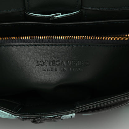 Bottega Veneta Foulard Tie Dye Maxi Intrecciato Padded Cassette Crossbody Bag Celadon Inkwell 6 of 11