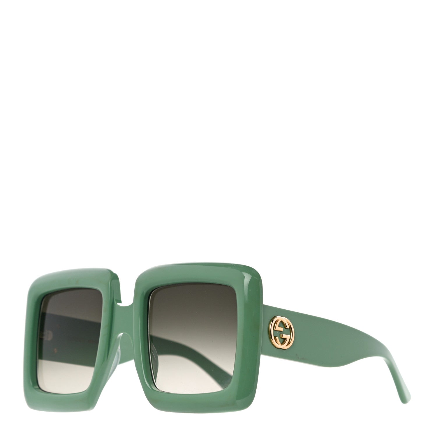 Gucci Oversized Square GG0783S Sunglasses Green 1 of 7
