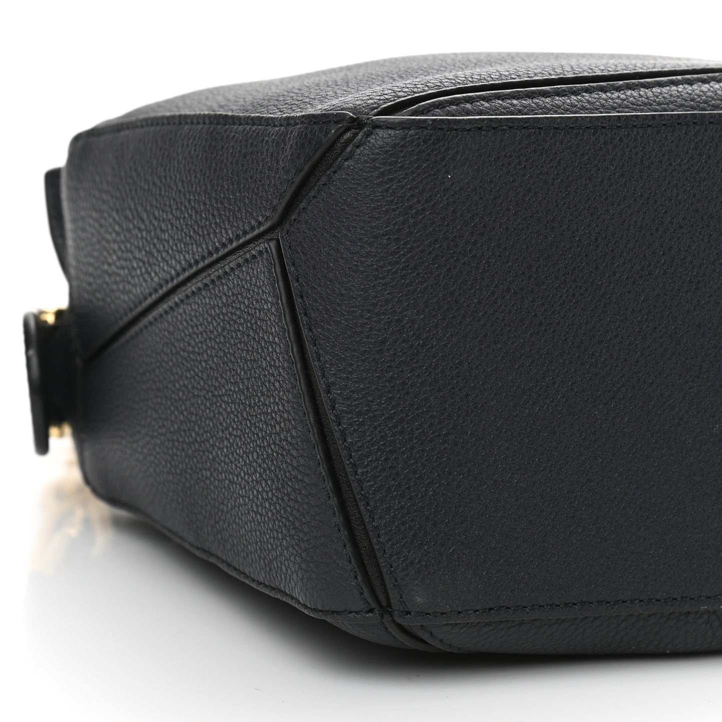 Calfskin Small Puzzle Bag Midnight Blue Black