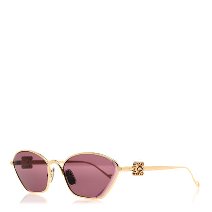 Loewe Metal Anagram Hexagonal Sunglasses LW40115U Smoke Moka Gold 1 of 6