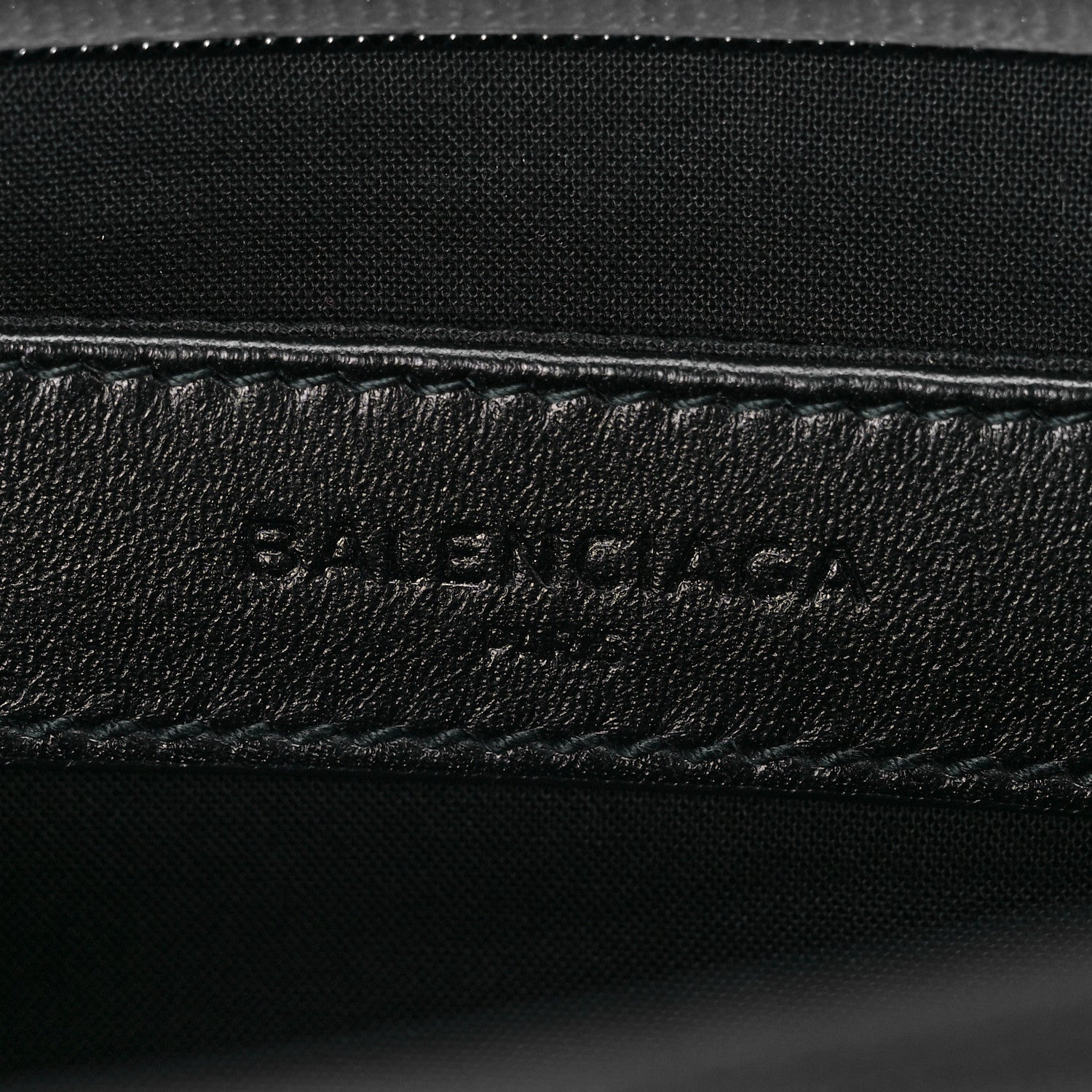 Balenciaga Nylon Political Campaign Logo Embroidered Documents Case Black 6 of 11