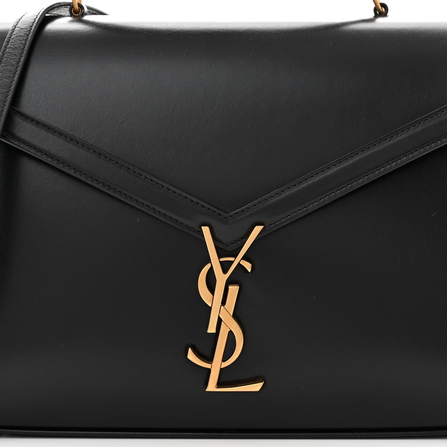 Smooth Calfskin Medium Classic Monogram Cassandra Top Handle Black Rouge Legion