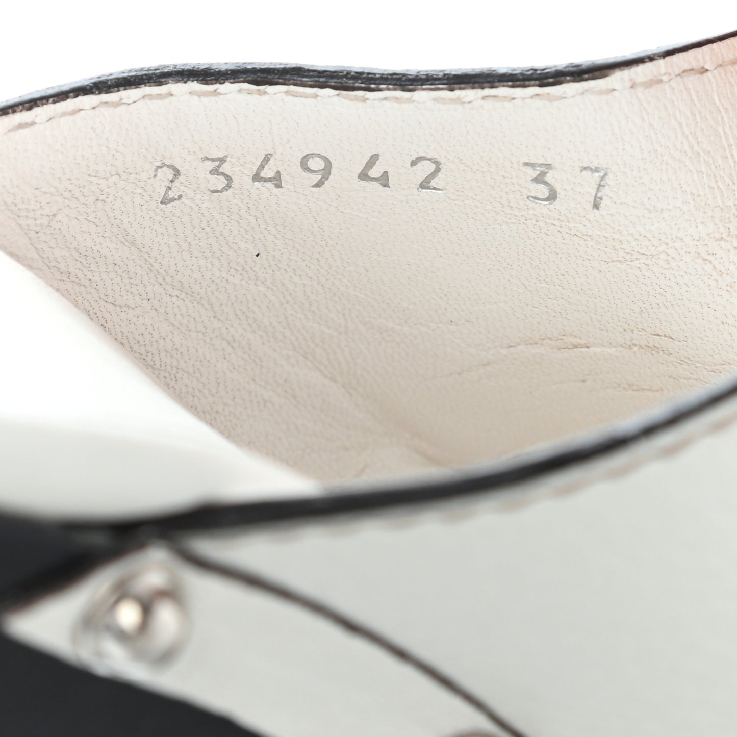 Cellarius Soft Calfskin Icon Bit Platform Clog High Heel Slide Sandals 37 Great White
