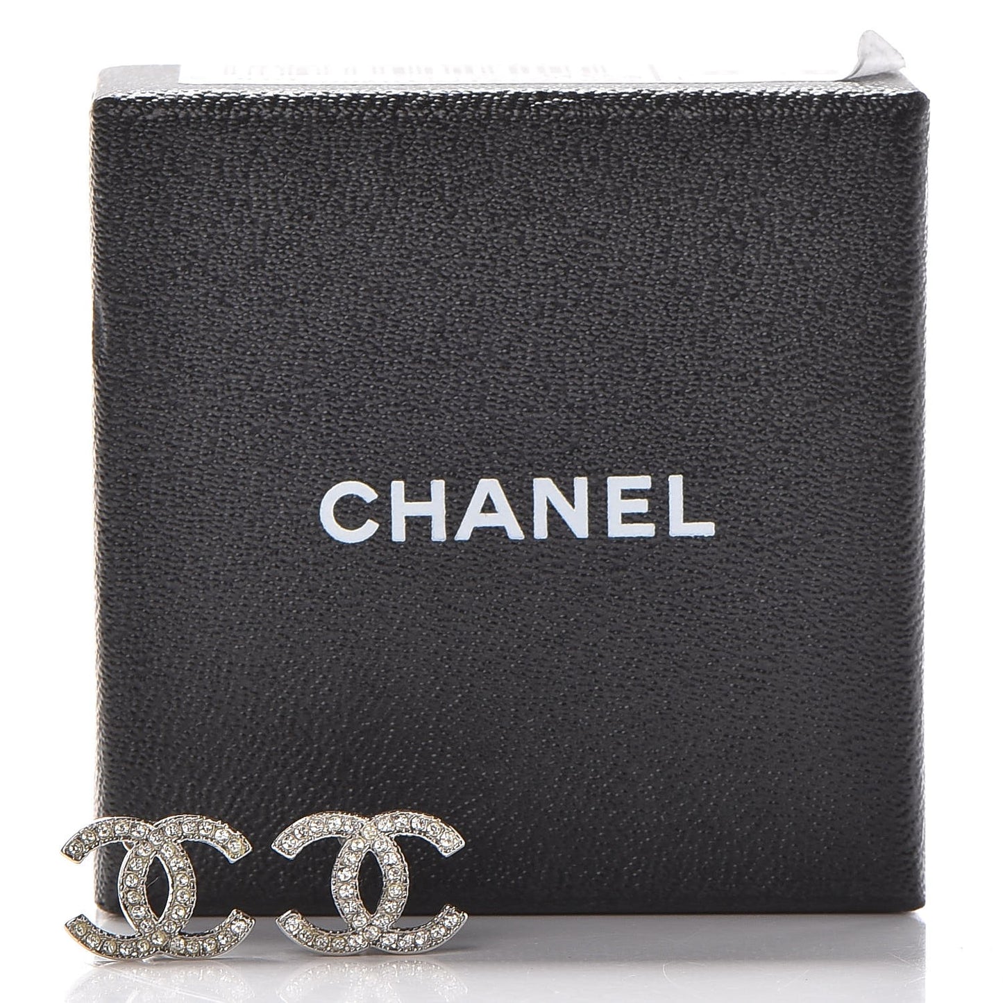 Crystal CC Earrings Silver