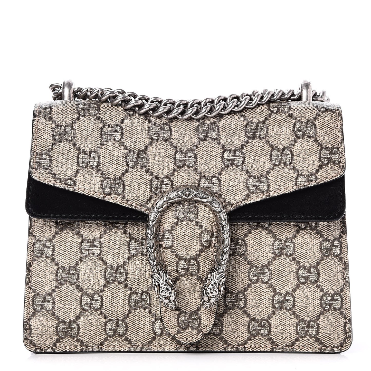 GG Supreme Monogram Mini Dionysus Shoulder Bag Black