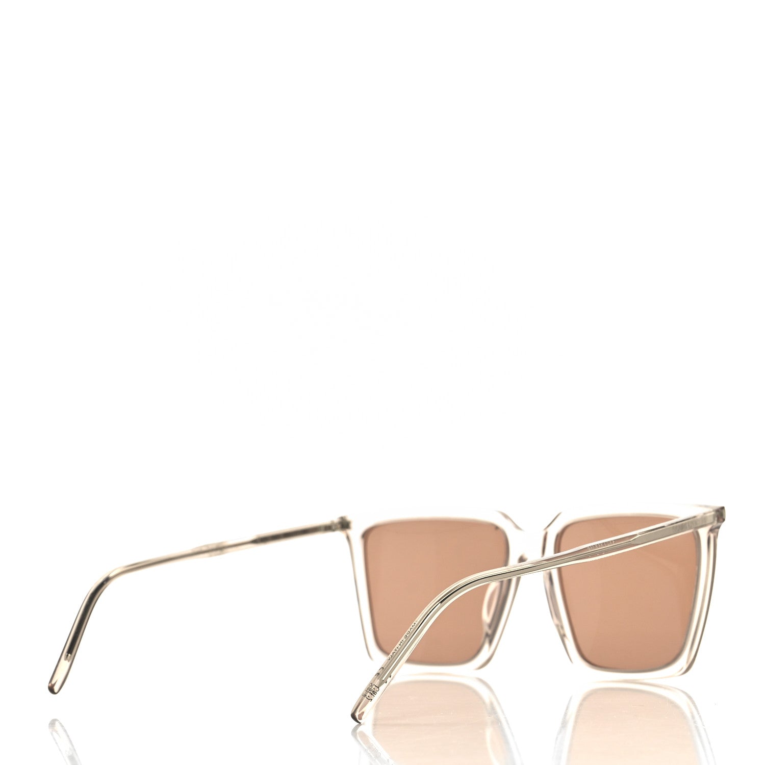 Saint Laurent Transparent Acetate SL 474 Sunglasses Brown 4 of 8