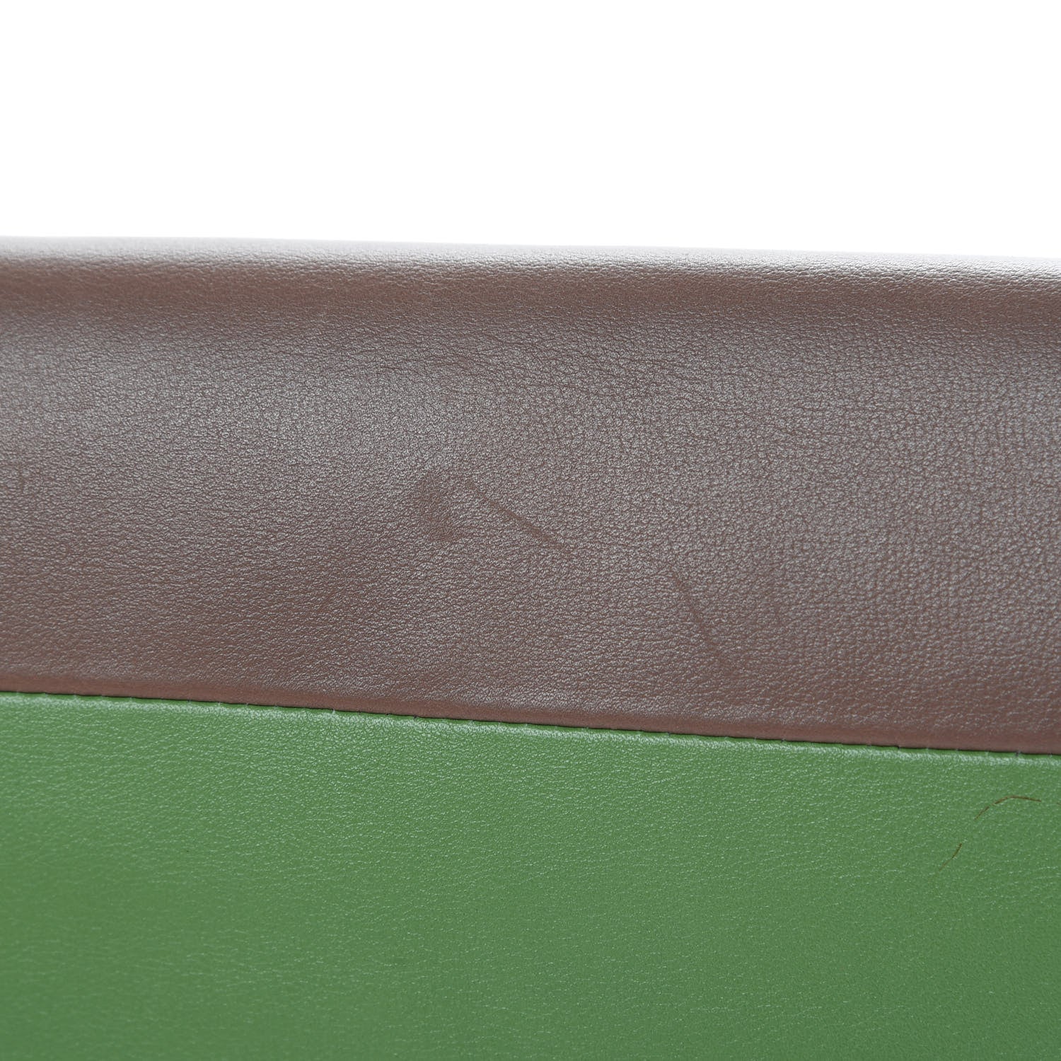 Valentino Garavani Calfskin Rivet Colorblock Double Handle Shoulder Bag Brown Green 15 of 19