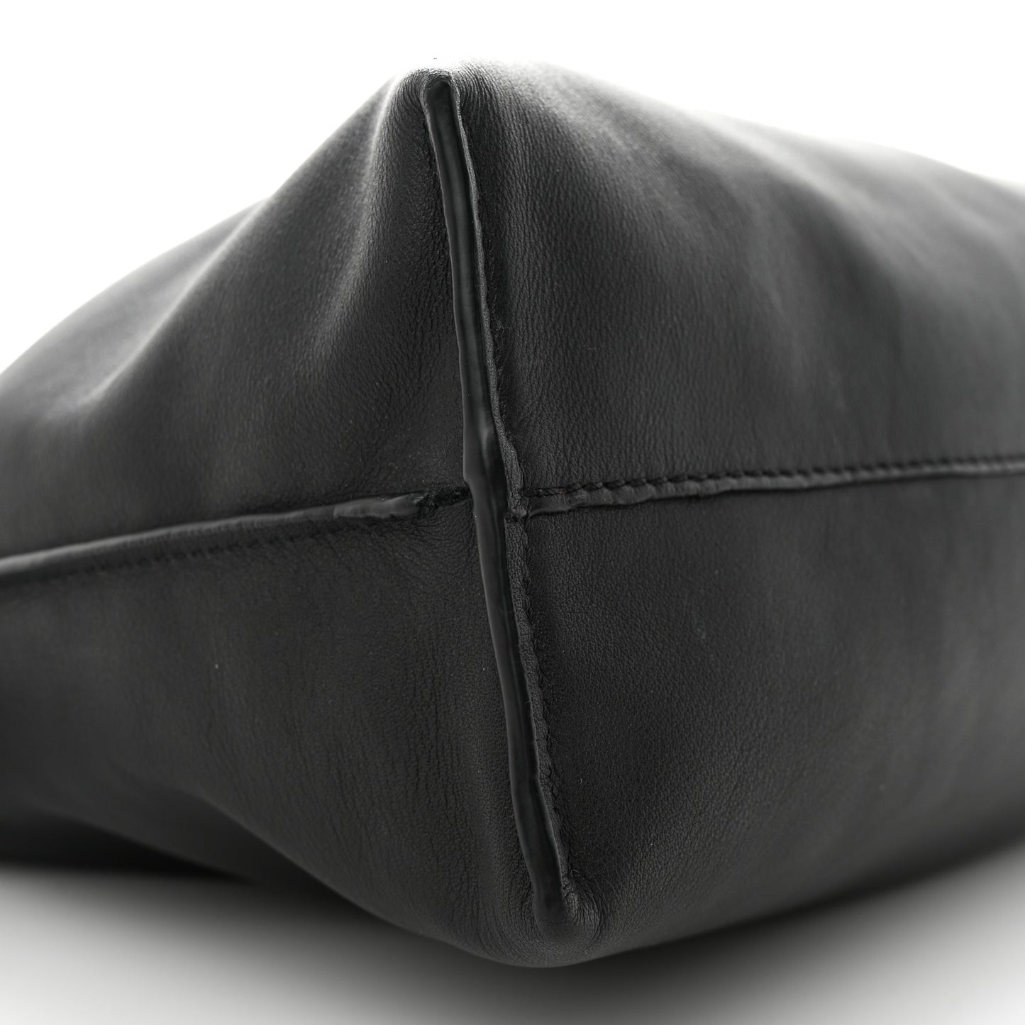 Calfskin Small Flamenco Knot Bag Black