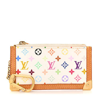 Louis Vuitton LOUIS VUITTON Monogram Multicolor Key Pouch White 1 of 6