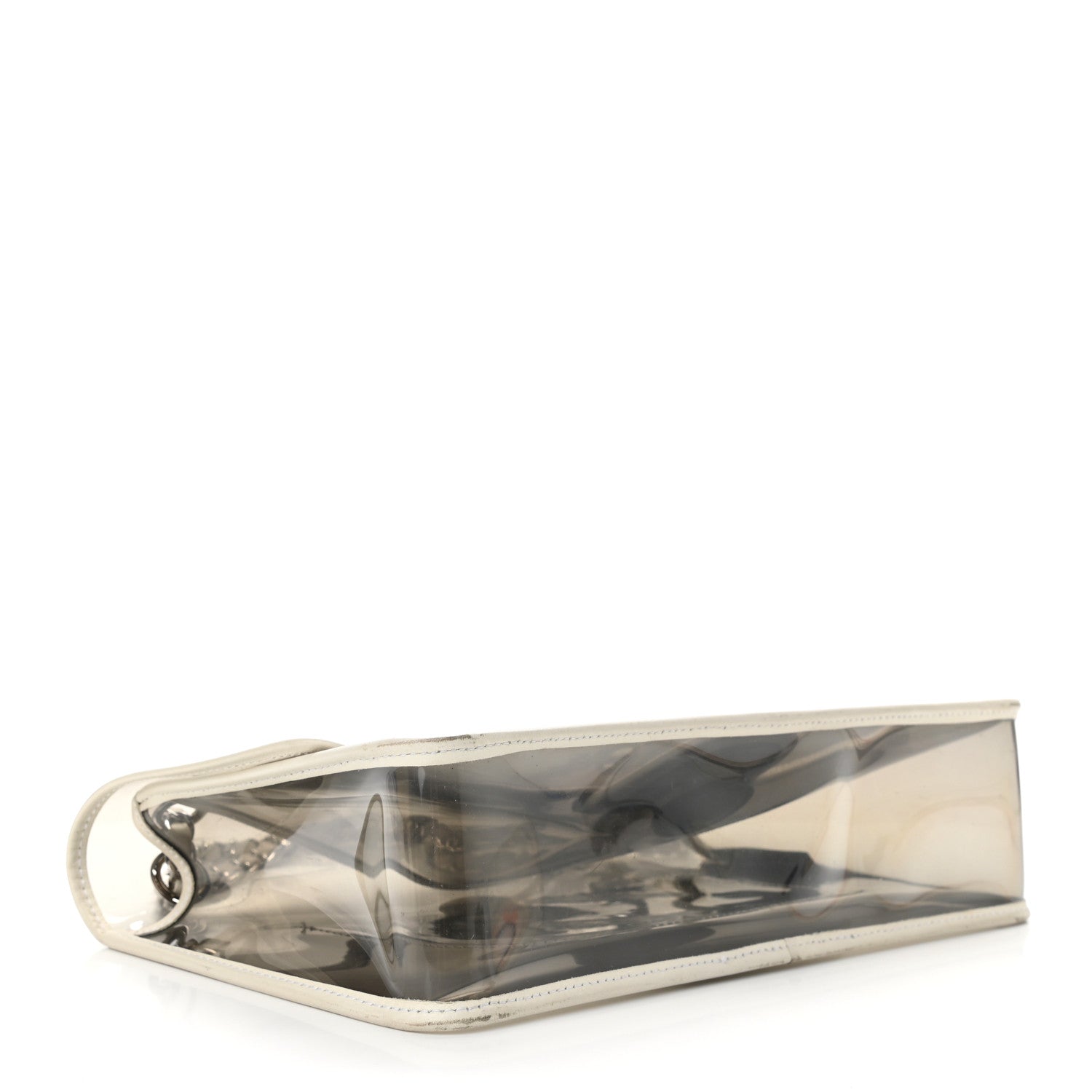 Chanel Lambskin Vinyl Large Naked Flap Silver 4 of 10