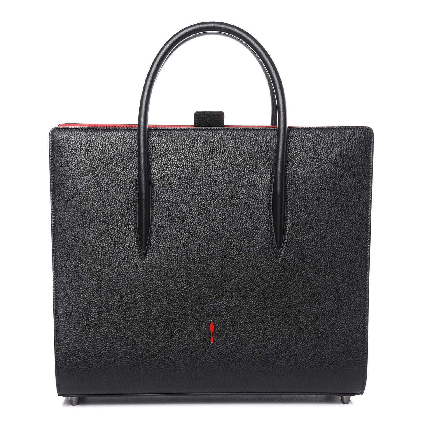 Calfskin Patent Studded Large Paloma Black