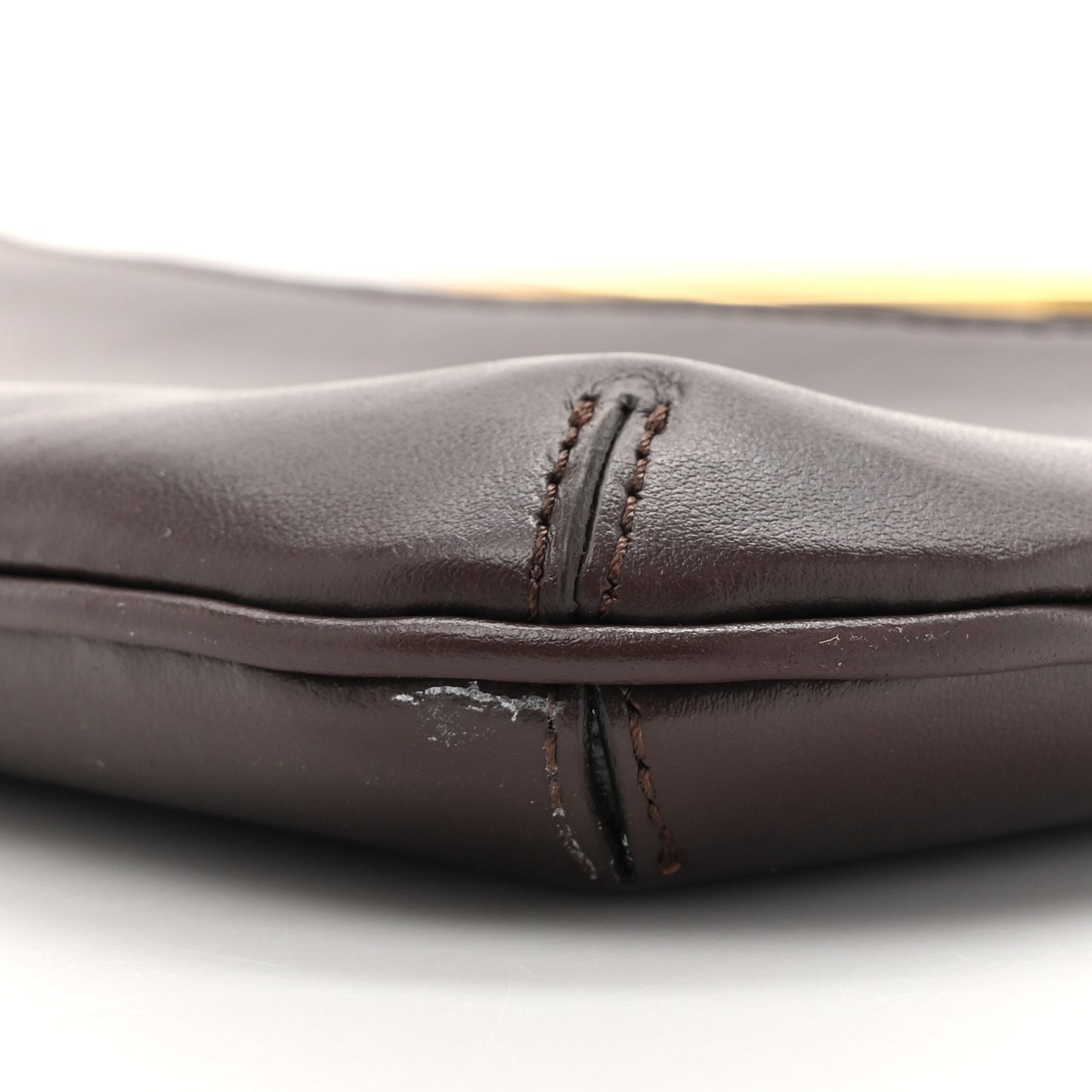 Smooth Calfskin Le Bisou Mousqueton Dark Brown