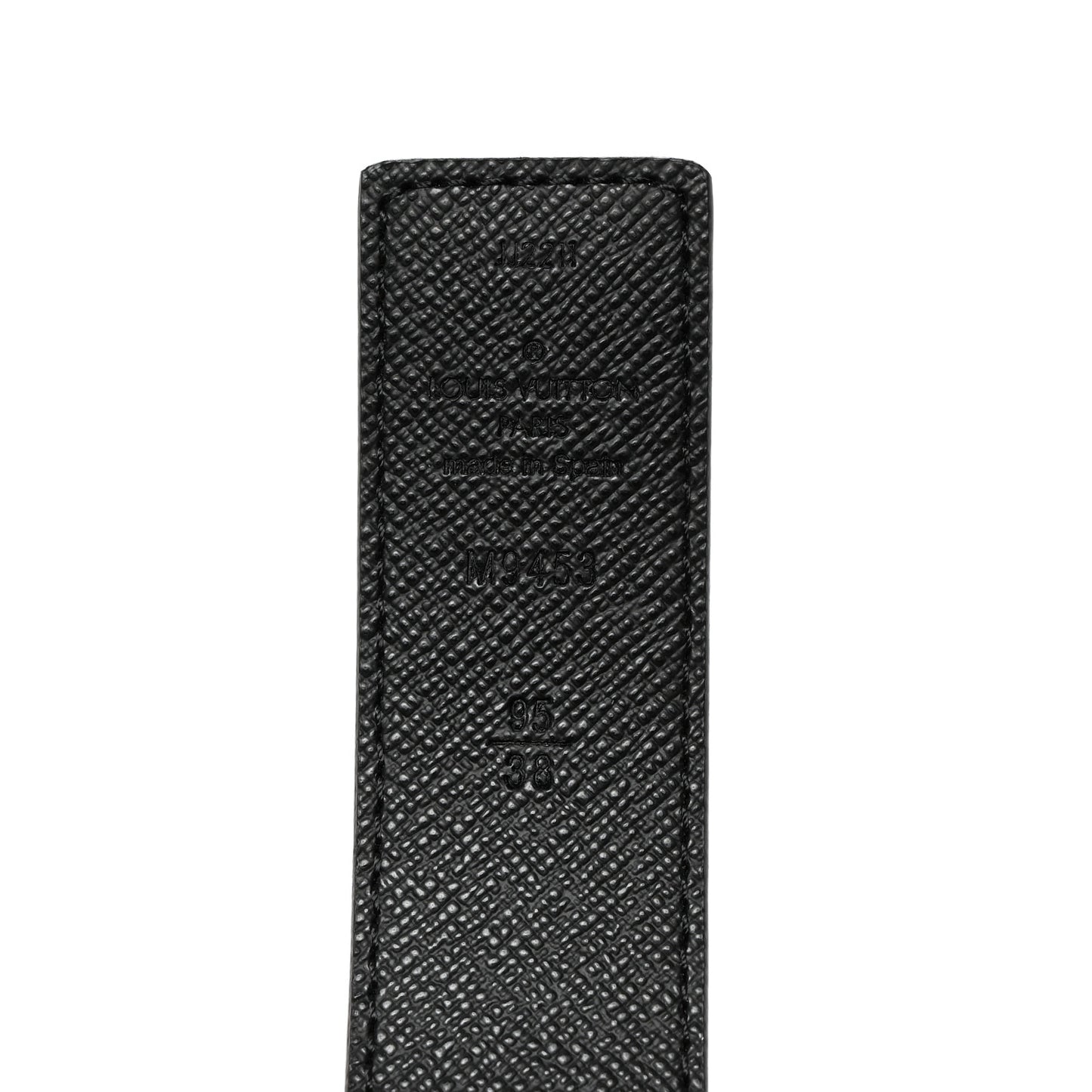 Calfskin Monogram 30mm LV Initiales Reversible Belt 95/38 Black