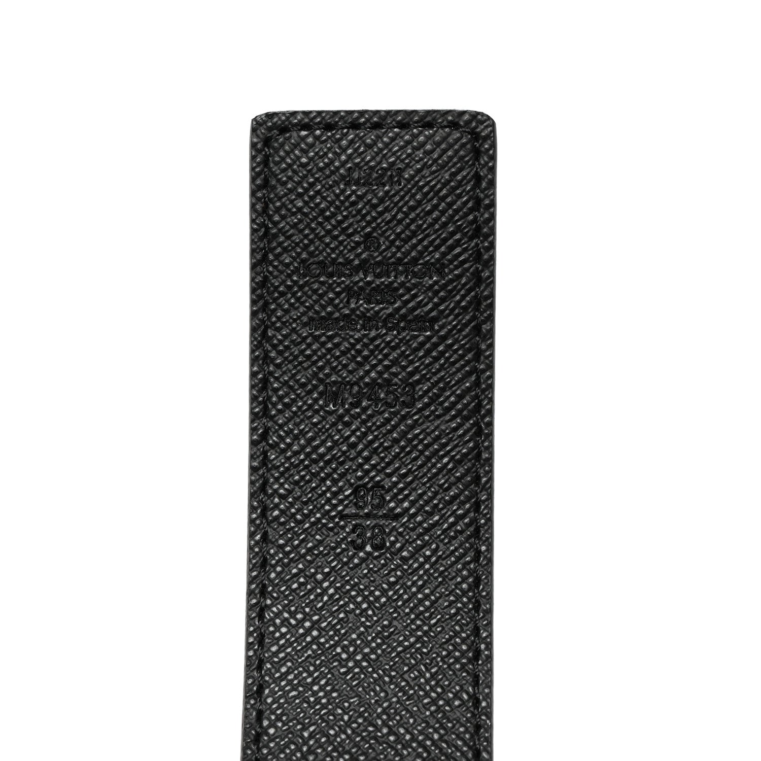 Louis Vuitton Calfskin Monogram 30mm LV Initiales Reversible Belt 95/38 Black 4 of 9