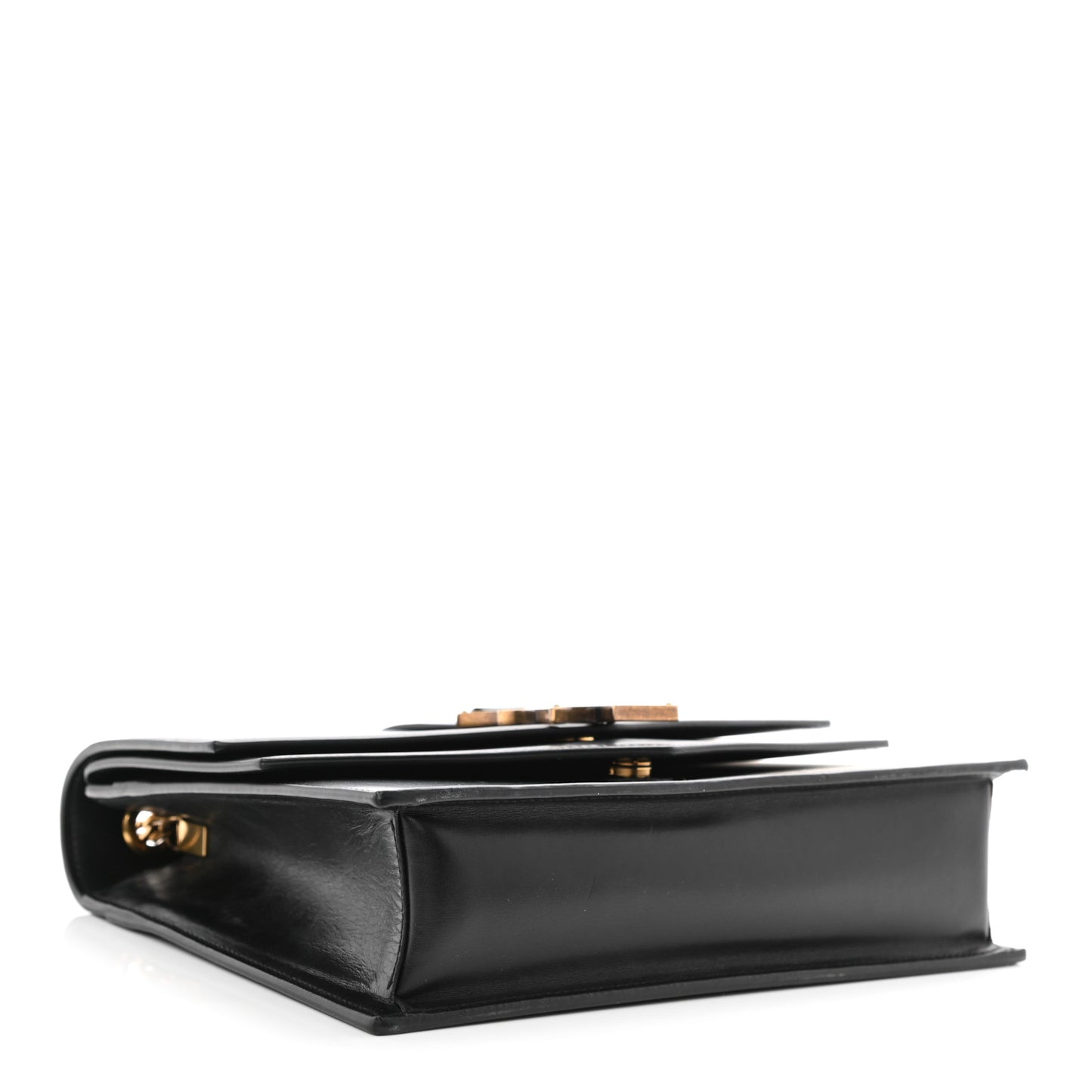 Smooth Calfskin Monogram Medium Sulpice Shoulder Bag Black