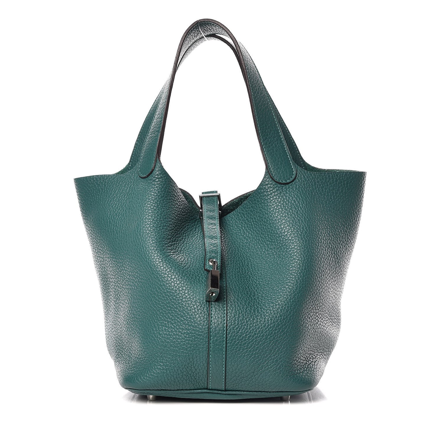 Taurillon Clemence Picotin Lock 22 MM Malachite