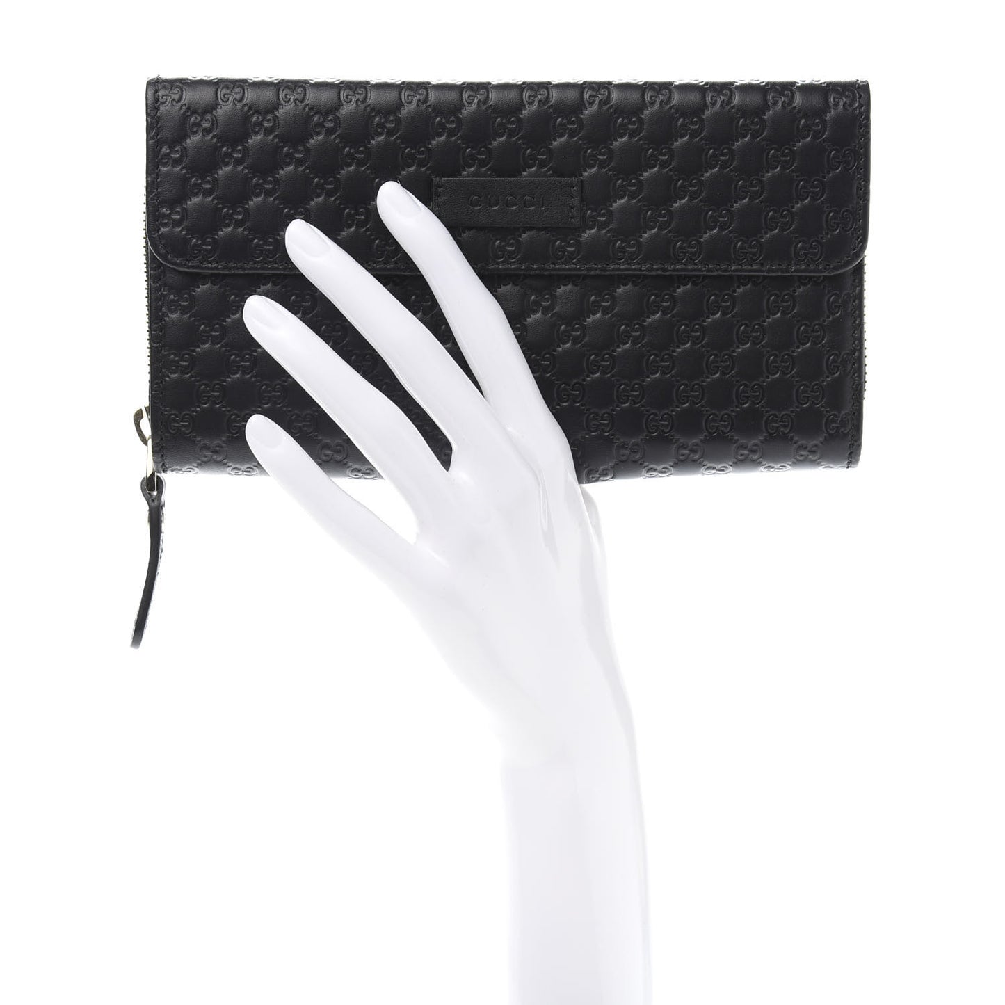 Soft Microguccissima Continental Zip Wallet Black