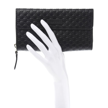 Gucci Soft Microguccissima Continental Zip Wallet Black 2 of 11