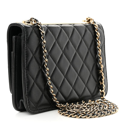 Chanel Lambskin Quilted Trendy CC Wallet On Chain WOC Black 3 of 12
