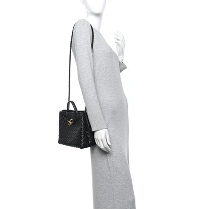 Bottega Veneta Nappa Intrecciato Small Andiamo Shoulder Bag Black 2 of 10
