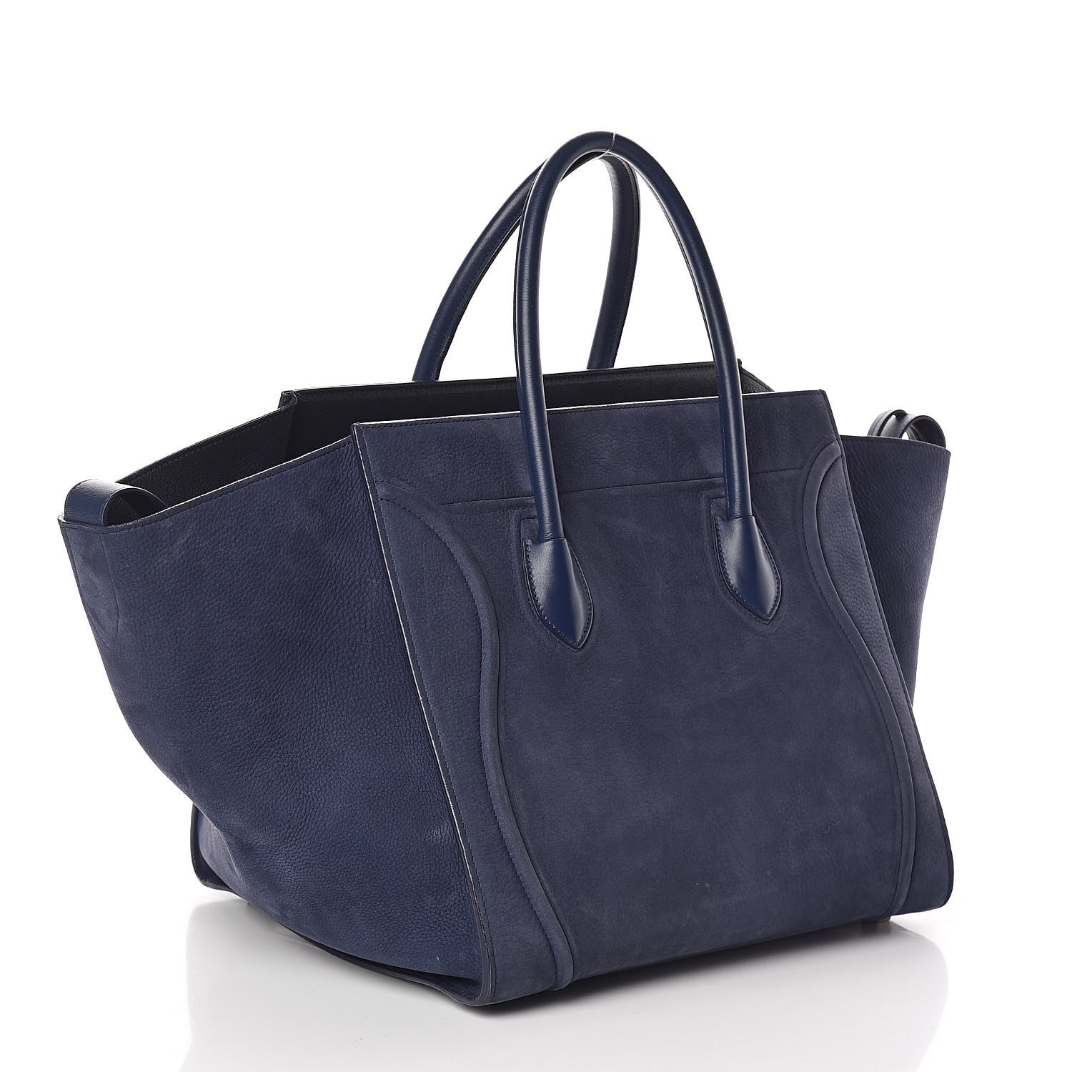 Celine Nubuck Calfskin Medium Phantom Luggage Navy 3 of 10