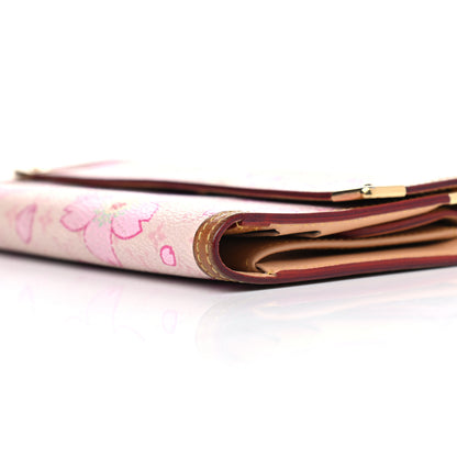 Louis Vuitton Monogram Cherry Blossom Porte Tresor International Wallet Pink 10 of 13