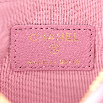 Chanel Caviar Quilted Small Cosmetic Case Pink 6 of 8