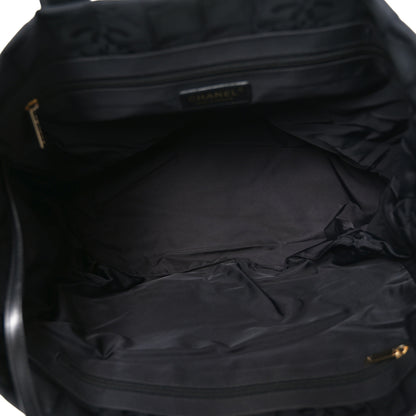 Chanel Nylon Large Travel Tote Black 5 of 10