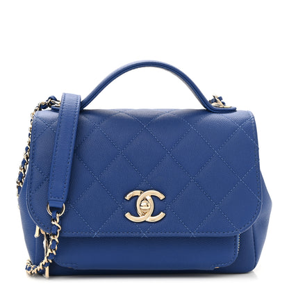 Chanel Caviar Quilted Small Business Affinity Flap Dark Blue 1 of 10