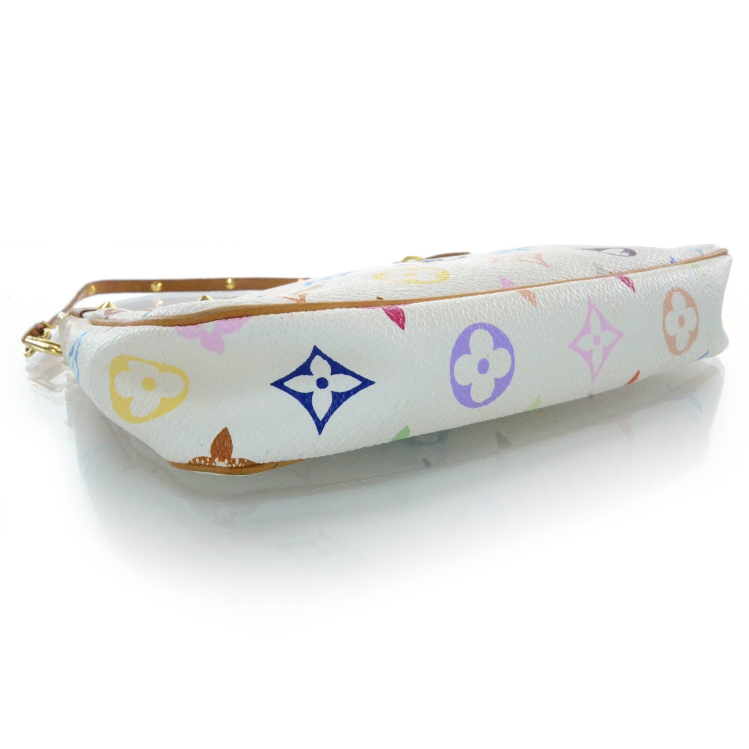Louis Vuitton Monogram Multicolor Pochette Accessories White 4 of 8