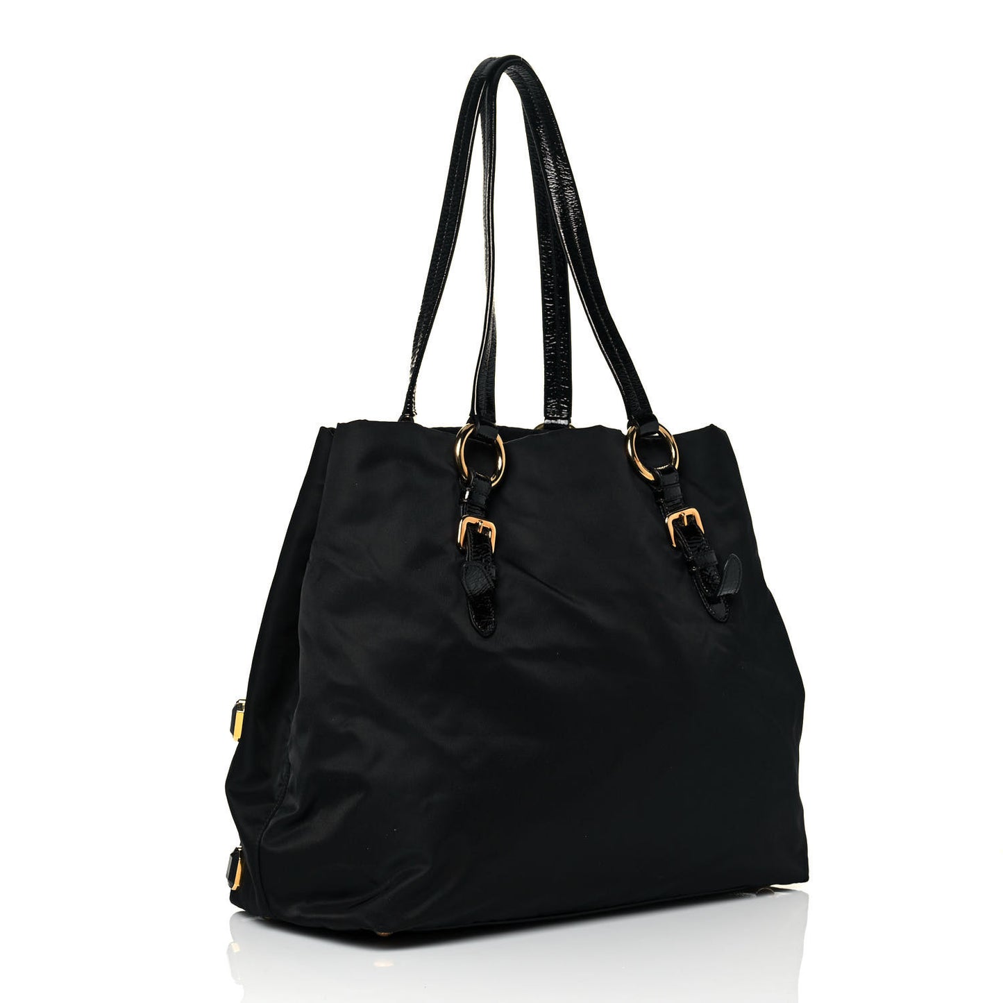 Tessuto Nylon Pietre Jeweled Tote Black