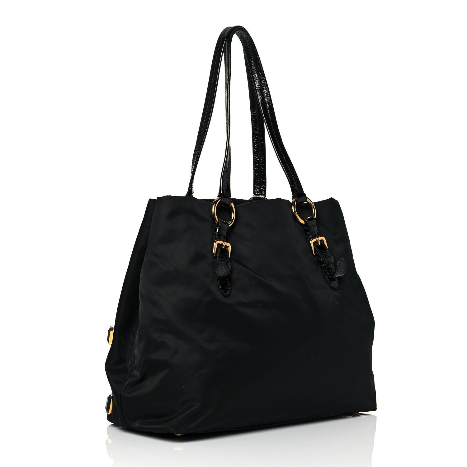 Prada Tessuto Nylon Pietre Jeweled Tote Black 3 of 13