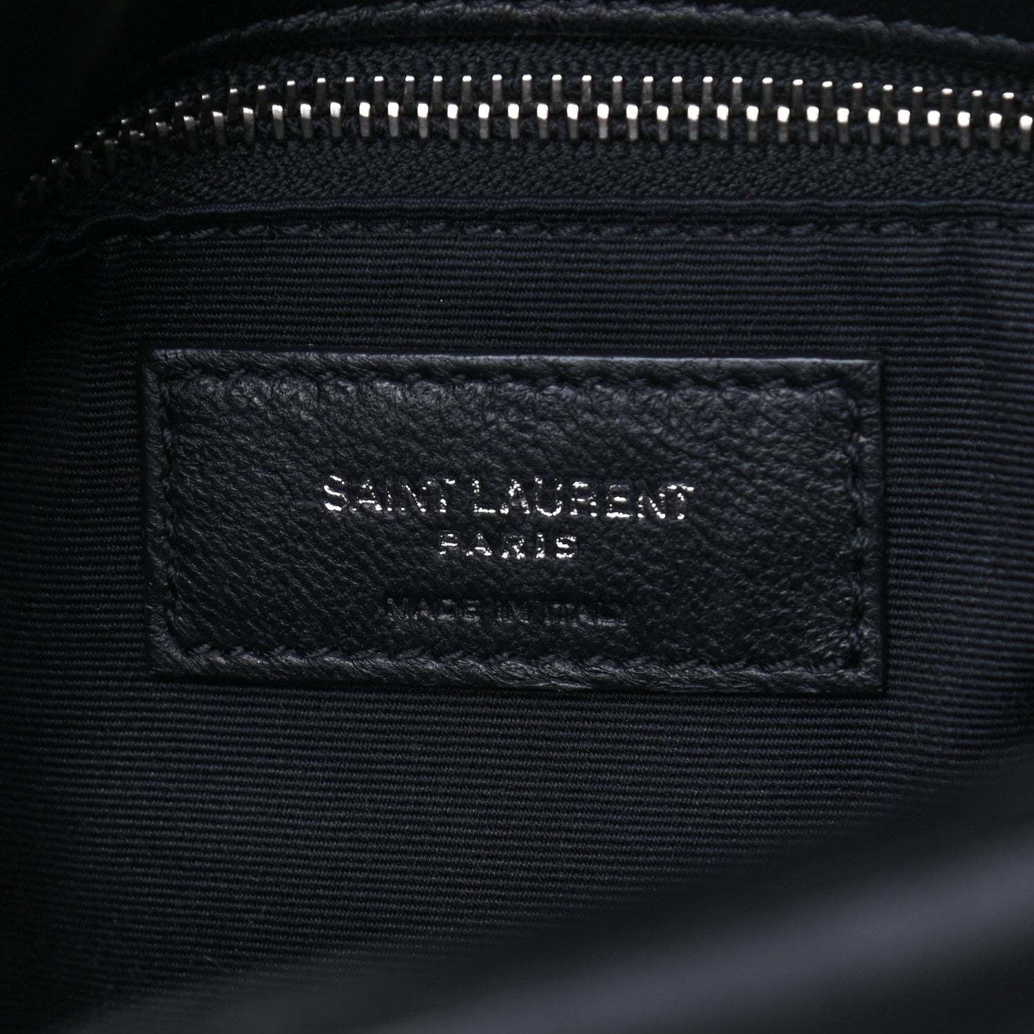 Saint Laurent Lambskin Quilted Small Loulou Puffer Monogram Chain Satchel Black 6 of 9