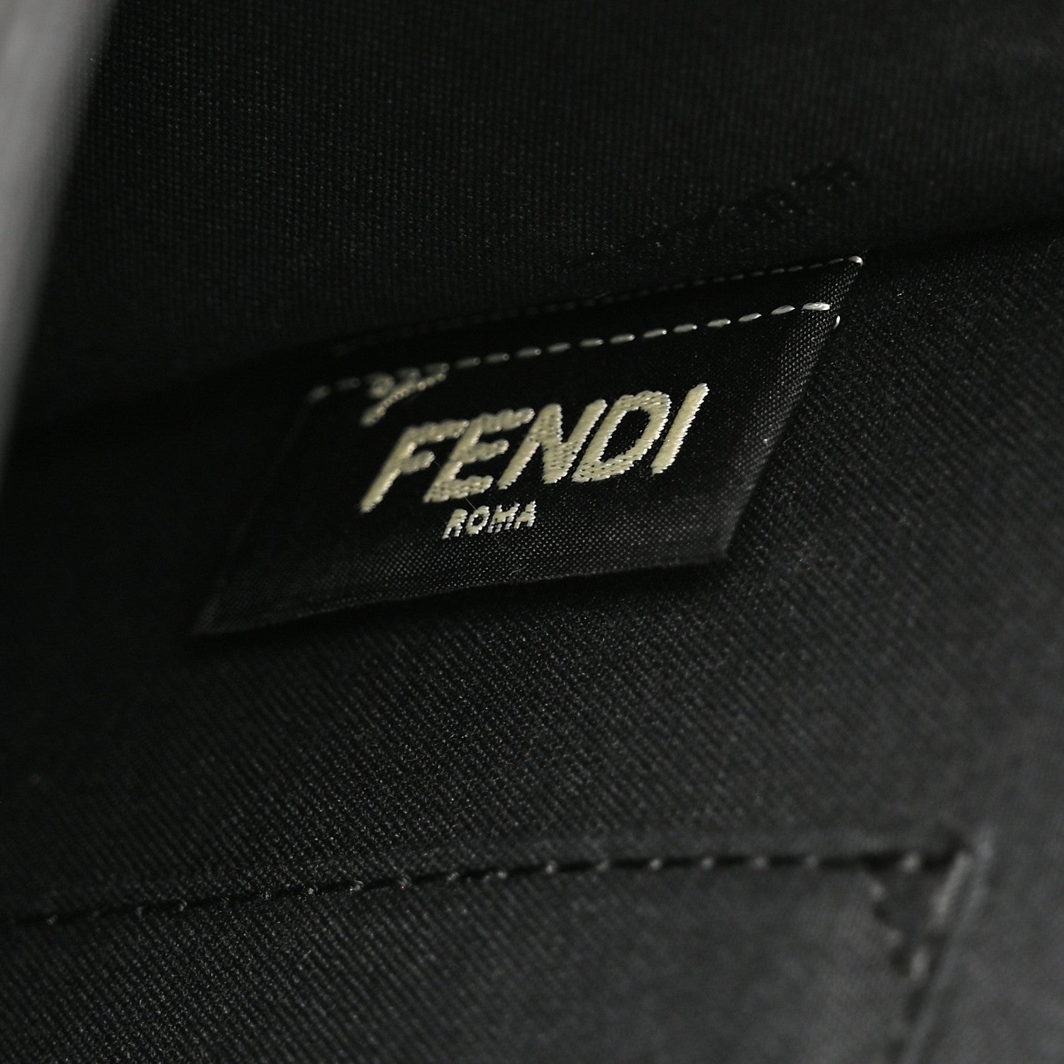 Fendi Vitello Elite Studded Monster Mini Demi Jour Shoulder Bag Black 7 of 10