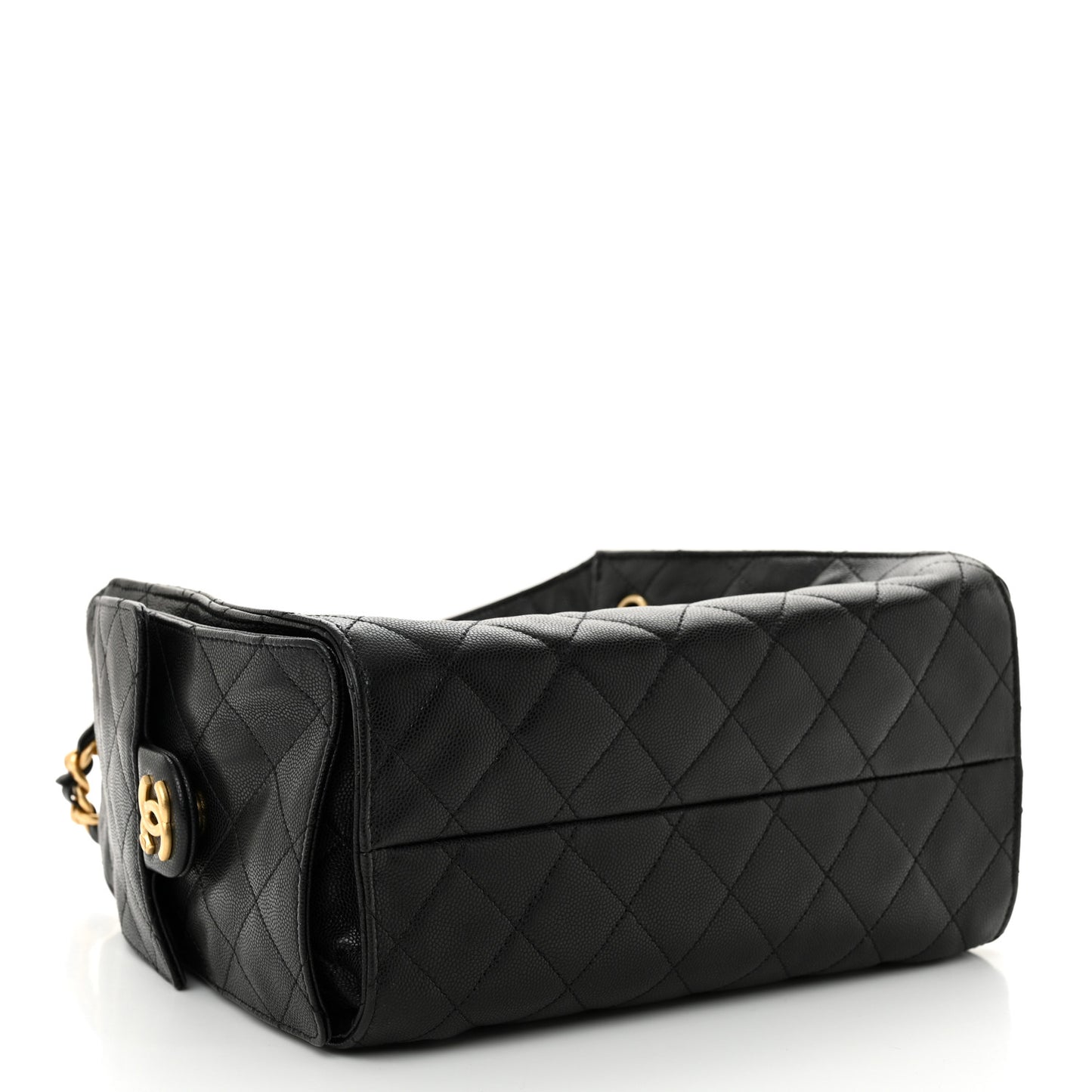 Caviar Quilted Small Chanel 25 Handbag Black