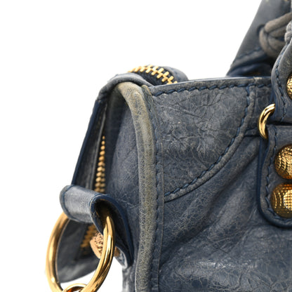 Balenciaga Agneau Giant 12 Gold Hardware Mini City Bleu Persan 13 of 17