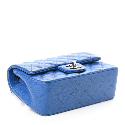 Chanel Caviar Quilted Mini Rectangular Flap Blue 4 of 10