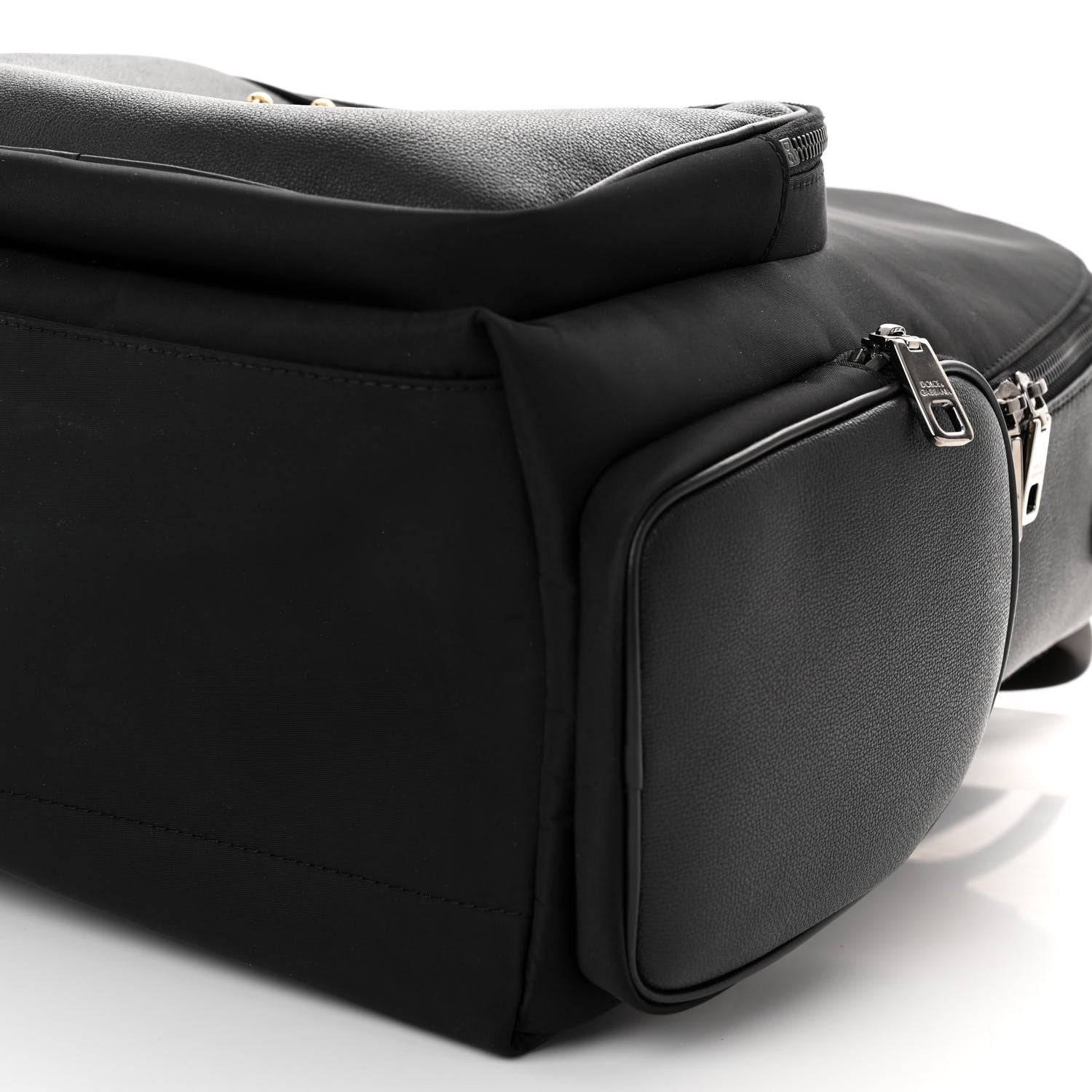 Dolce & Gabbana Nylon Grainy Calfskin Backpack Black 9 of 9